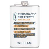 Modern Chiropractic Side Effects Gag Personalized フラスク (正面)