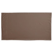 Modern Chocolate Brown Premium Comfort Pillowcase 枕カバー (正面左)