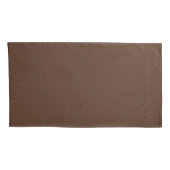 Modern Chocolate Brown Premium Comfort Pillowcase 枕カバー (裏面-右)