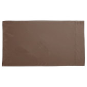Modern Chocolate Brown Premium Comfort Pillowcase 枕カバー (正面右)