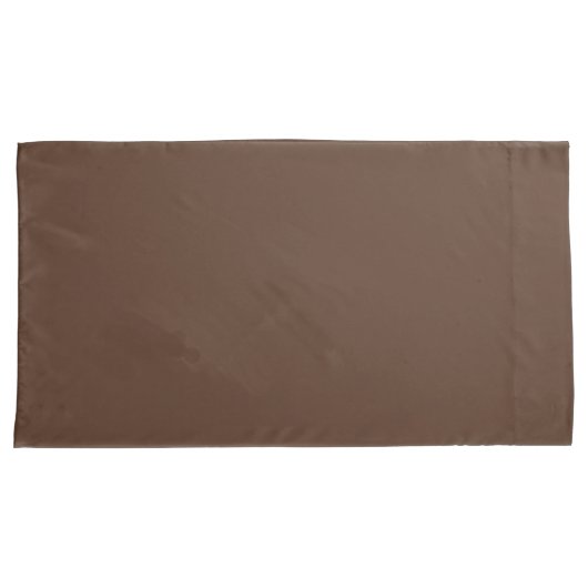 Modern Chocolate Brown Premium Comfort Pillowcase 枕カバー (正面右)