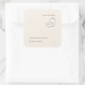 Modern Christian Baptism God Parent スクエアシール (バッグ)