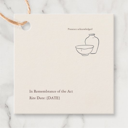 Modern Christian Baptism God Parent フェイバータグ (正面)