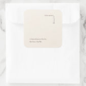 Modern Christian Baptism Keepsake スクエアシール (バッグ)