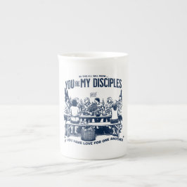 Modern Christian Cup with inspiring Bible verse ボーンチャイナマグカップ