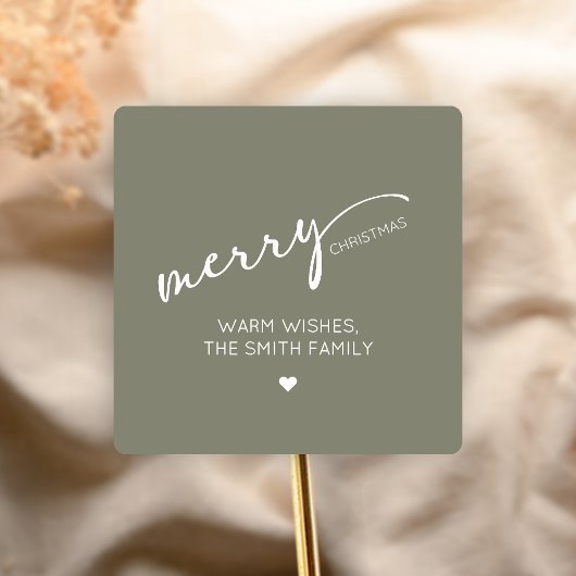 Modern Christmas スクエアシール