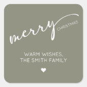 Modern Christmas スクエアシール (正面)