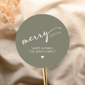 Modern Christmas ラウンドシール