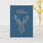 Modern Christmas Card カード (黄色い花)