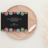 Modern Christmas Card | Ornament Triple-Photo シーズンカード