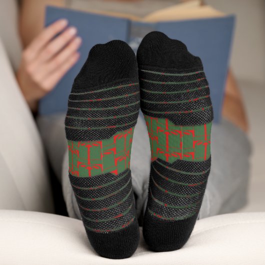 Modern Christmas Gifts Design Holiday Socks ソックス (底面)