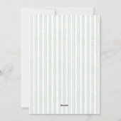 Modern Christmas Green Gingham Pattern 3 Photo シーズンカード (裏面)