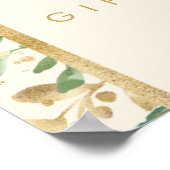 Modern Christmas Greenery | Cream Cards and Gifts  ポスター (角)