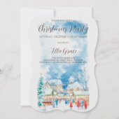 Modern Christmas Holiday Party Invitation 招待状 (正面)