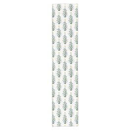 Modern Christmas Home Decor Evergreen Tree ショートテーブルランナー