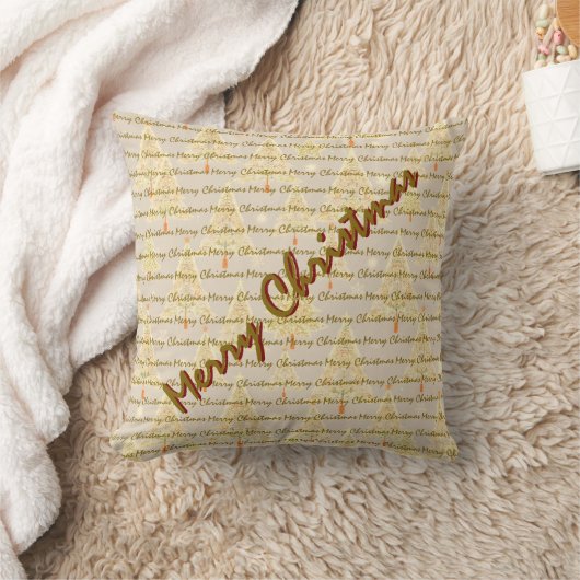 Modern Christmas Luxury Christmas Trees クッション (ブランケット)