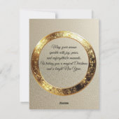 Modern Christmas & New Year Card Elegant シーズンカード (裏面)