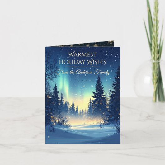 Modern Christmas & New Year Card Elegant シーズンカード (正面)