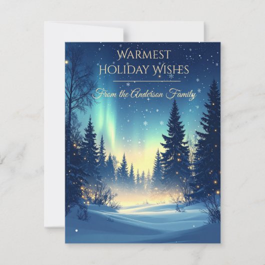 Modern Christmas & New Year Card Elegant シーズンカード (正面)