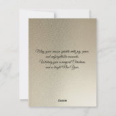 Modern Christmas & New Year Card Elegant シーズンカード (裏面)