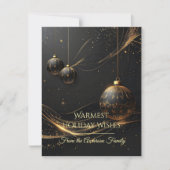 Modern Christmas & New Year Card Elegant シーズンカード (正面)