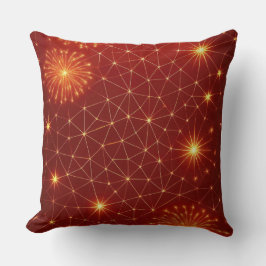 Modern Christmas Pattern Pillow – Abstract Holiday クッション