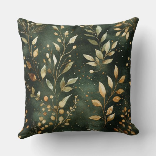 Modern Christmas Pattern Pillow – Abstract Holiday クッション (裏面)