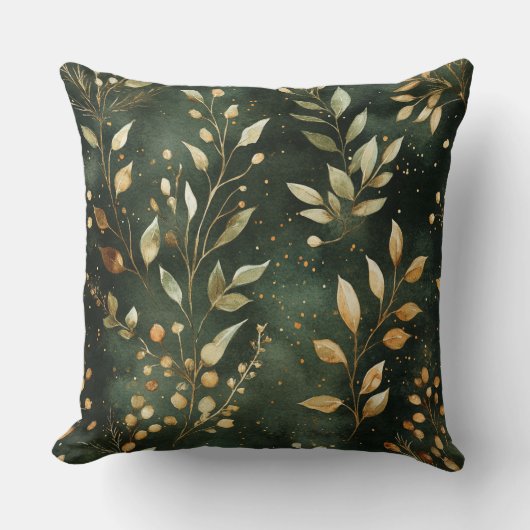 Modern Christmas Pattern Pillow – Abstract Holiday クッション (正面)