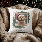 Modern Christmas Pet Photo – Personalized Gift クッション