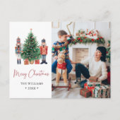 Modern Christmas Photo シーズンポストカード (正面)