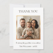 Modern Christmas Photo Card Template, Minimal  招待状 (正面)