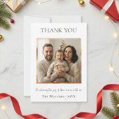 Modern Christmas Photo Card Template, Minimal  招待状