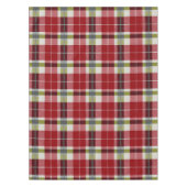 Modern Christmas Plaid Weave テーブルクロス (正面)