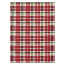 Modern Christmas Plaid Weave テーブルクロス