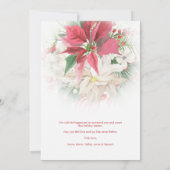 Modern Christmas  Poinsettias Frosted Overlay (裏面)