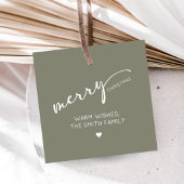 Modern Christmas Square フェイバータグ