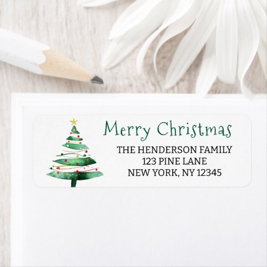 MODERN  CHRISTMAS TREE ラベル (インサイチュ)