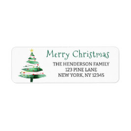 MODERN CHRISTMAS TREE ラベル