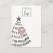 Modern Christmas Tree Blank Jewelry Display Logo 名刺 (正面)