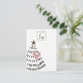 Modern Christmas Tree Blank Jewelry Display Logo 名刺 (スタンド正面)