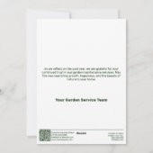 Modern Christmas Tree Business Holiday Card シーズンカード (裏面)