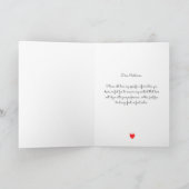 Modern Christmas Tree Folded Holiday Card シーズンカード (内部)