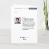 Modern Christmas Tree - KidsArt for CHOC カード (裏面)