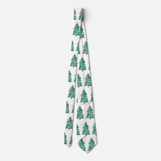 Modern Christmas Tree Neck Ties ネクタイ (裏面)