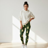 Modern Christmas Tree Pattern Leggings with Stars レギンス