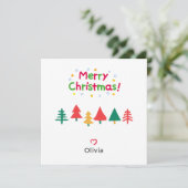 Modern  Christmas Tree Simple  シーズンカード (スタンド正面)