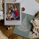Modern Christmas Tree Sketch Arch With Photo シーズンカード<br><div class="desc">Spread holiday cheer with this modern Christmas tree drawn, with photo Christmas card. This elegantly simple Holiday card is the perfect way to send your seasons' greetings. Easily to personalize the greeting and edit the fonts to your liking. This minimalist custom Christmas card is charming way to remind your friends...</div>