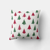 Modern Christmas Tree Throw Pillow クッション (裏面)