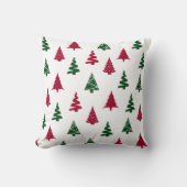 Modern Christmas Tree Throw Pillow クッション (正面)