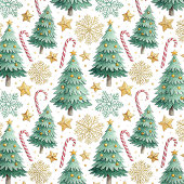 Modern Christmas trees festive holiday tablecloth テーブルクロス